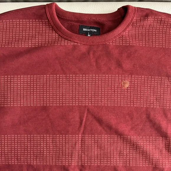 NWT - Brixton Men’s Hilt Stripes Crew Oversized Sweatshirt - Size M - Picture 5 of 8